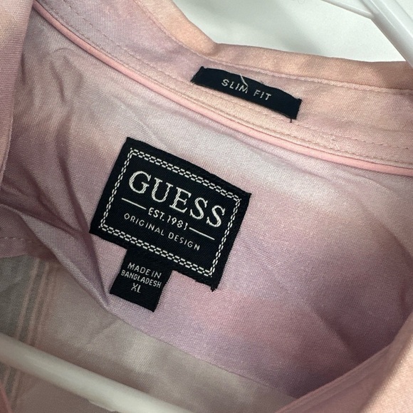 GUESS Cactus Southwest Print Men’s XL Slim Fit Short Sleeve Button Up Shirt NEW - Picture 4 of 4